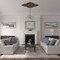 Ekena Millwork Piedmont Ceiling Medallion (Fits Canopies up to 6 1/2"), 67 1/8"W x 48 5/8"H x 1 7/8"P, Rust CM67PERUS - alternate 3